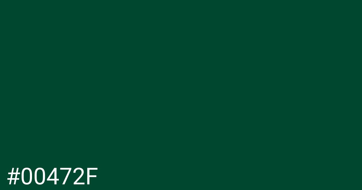 Hex color #00472f graphic