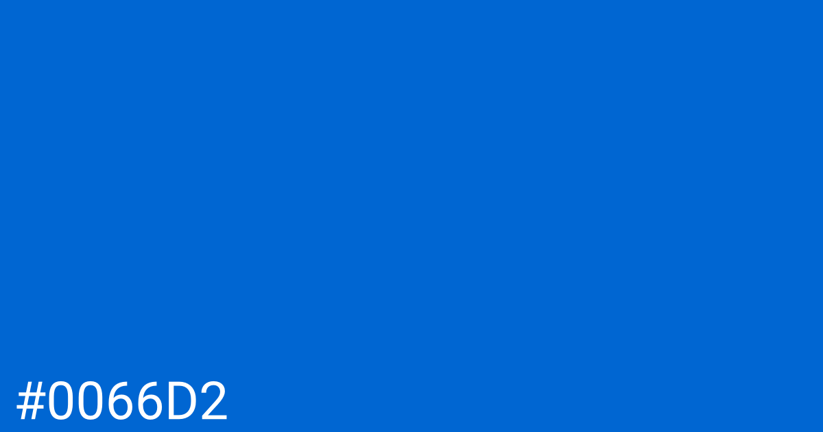 Hex color #0066d2 graphic