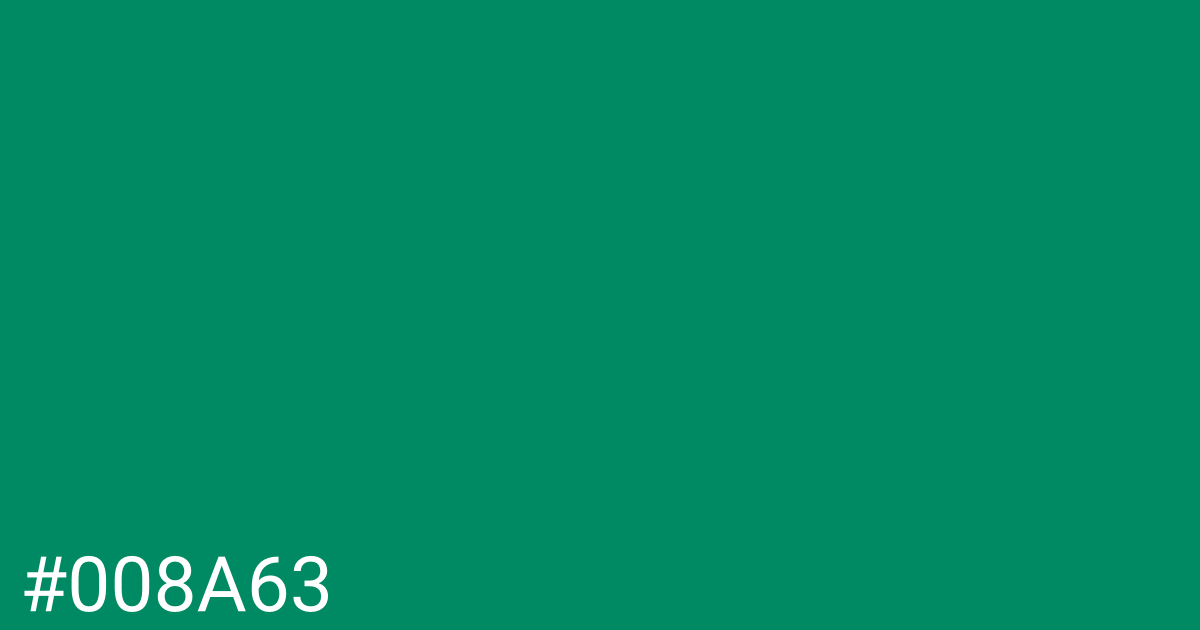 Hex color #008a63 graphic