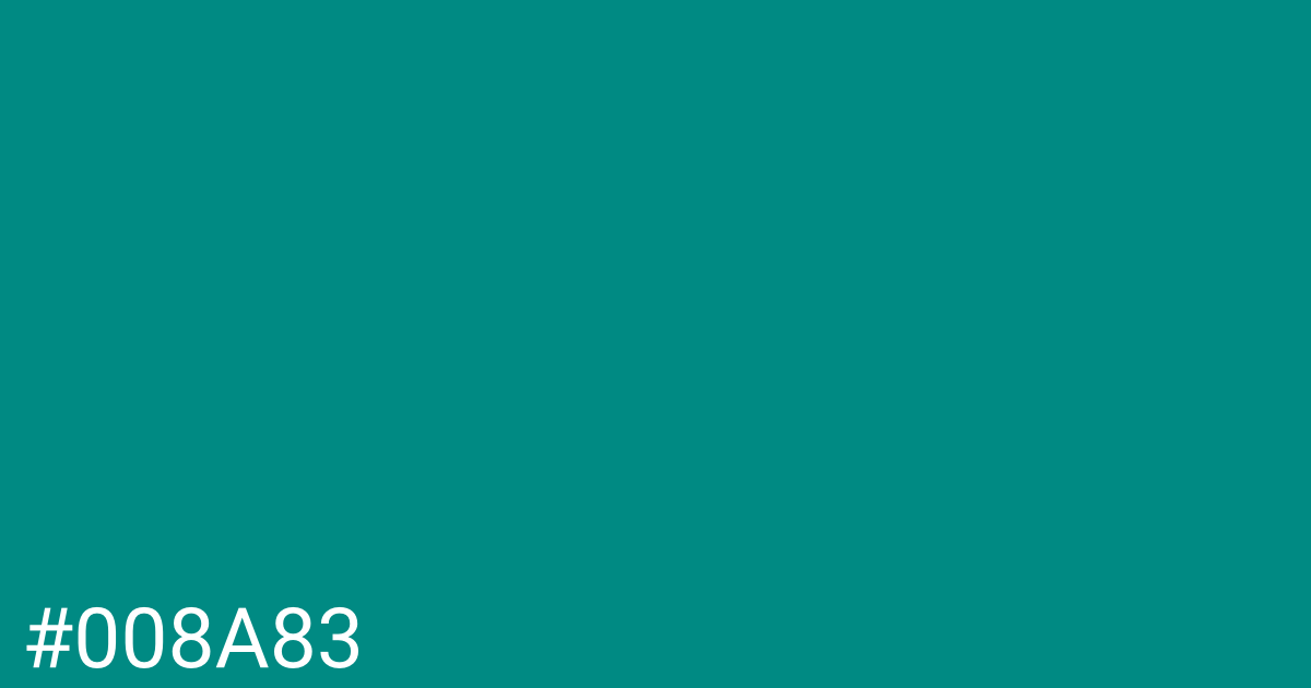 Hex color #008a83 graphic