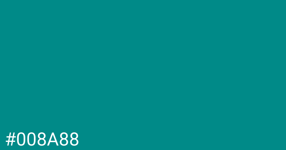 Hex color #008a88 graphic