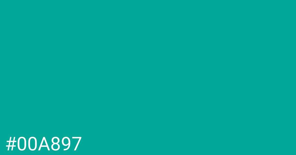 Hex color #00a897 graphic