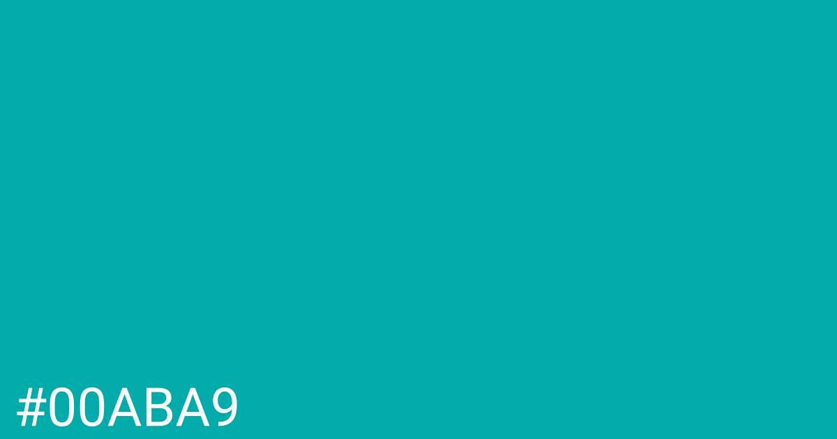 Hex color #00aba9 graphic