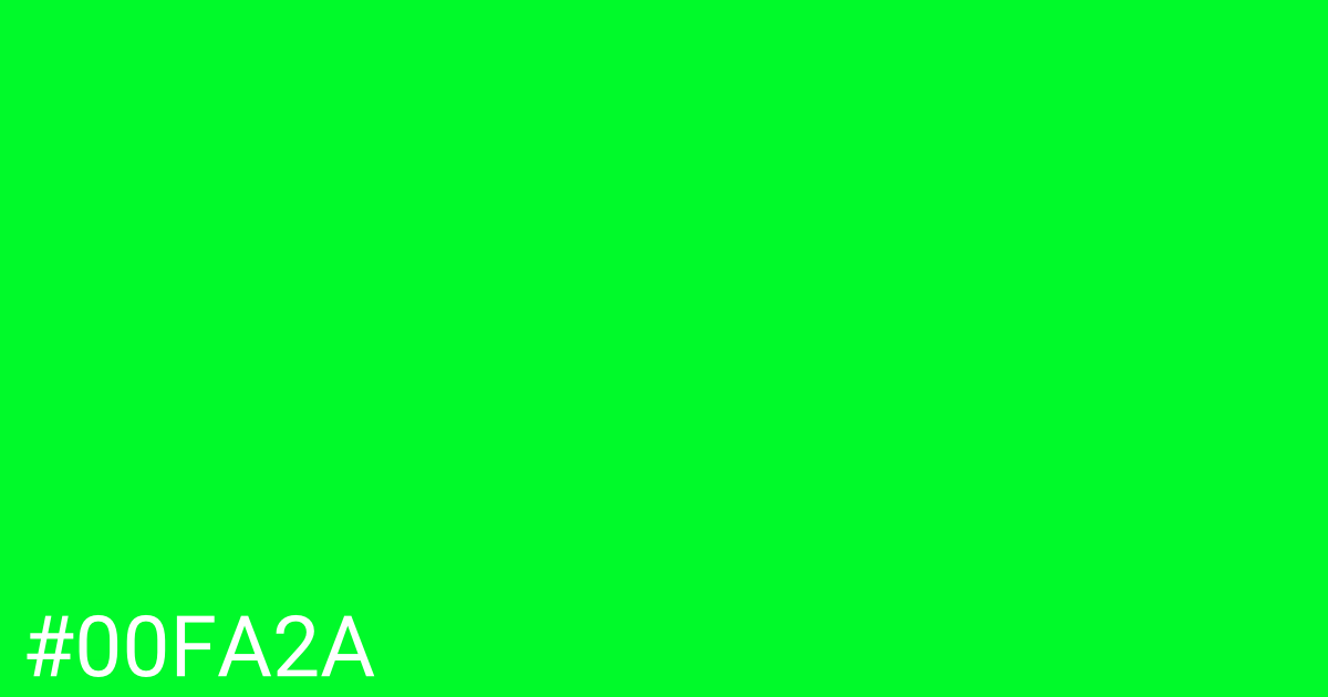 Hex color #00fa2a graphic