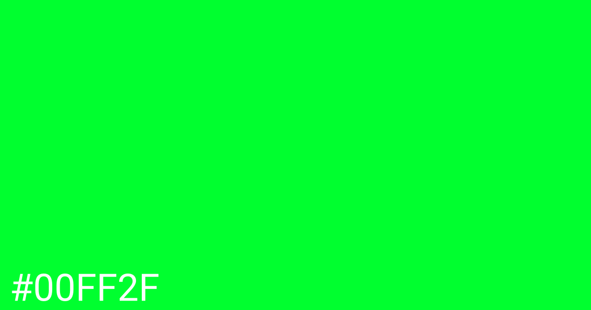 Hex color #00ff2f graphic