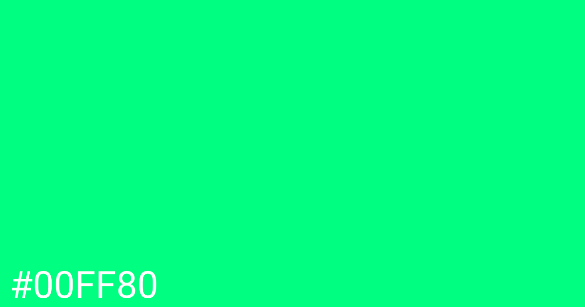 Hex color #00ff80 graphic