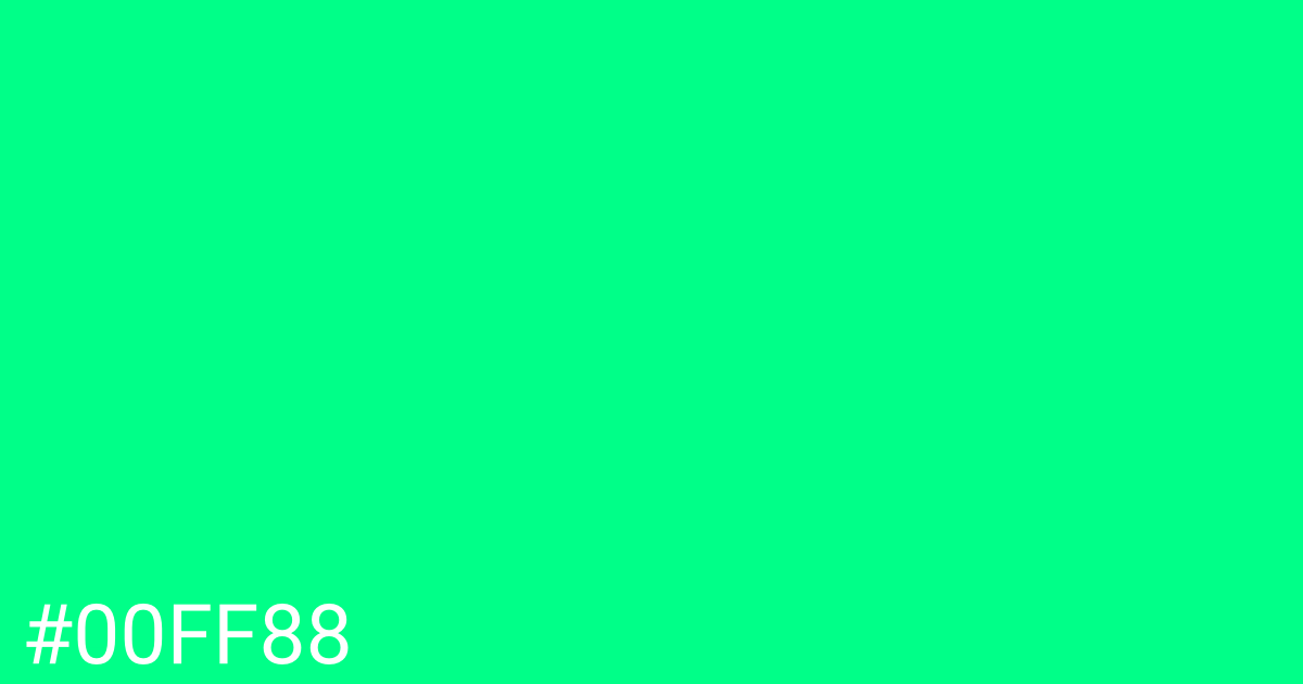 Hex color #00ff88 graphic