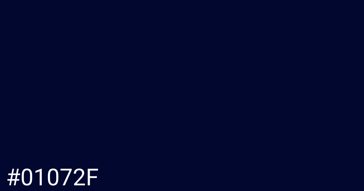 Hex color #01072f graphic