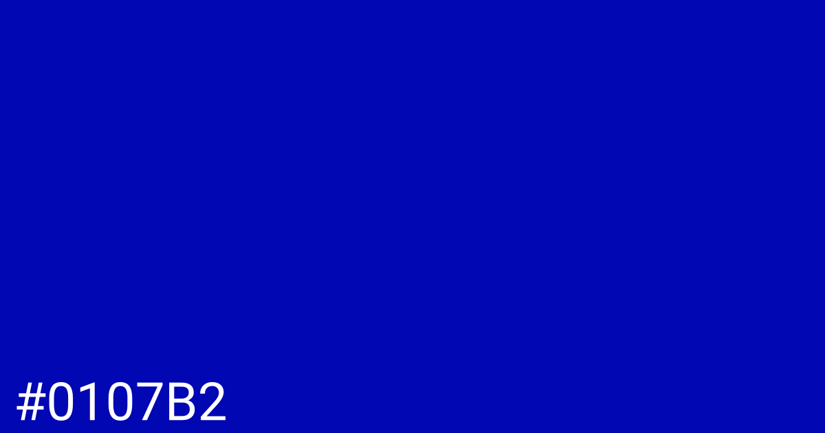 Hex color #0107b2 graphic