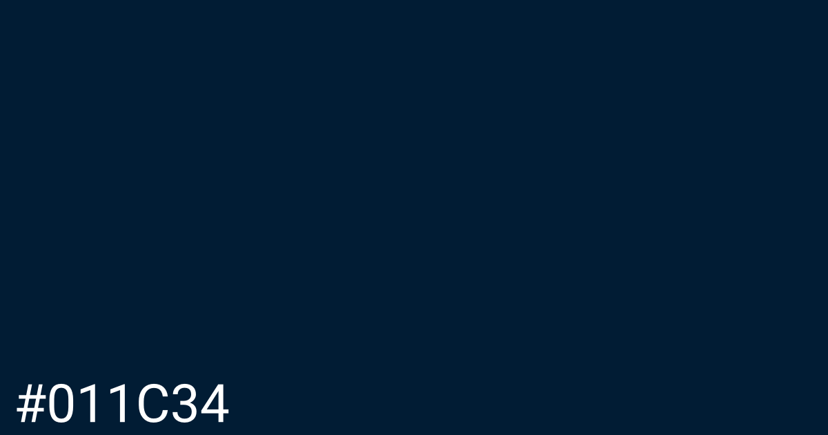 Hex color #011c34 graphic