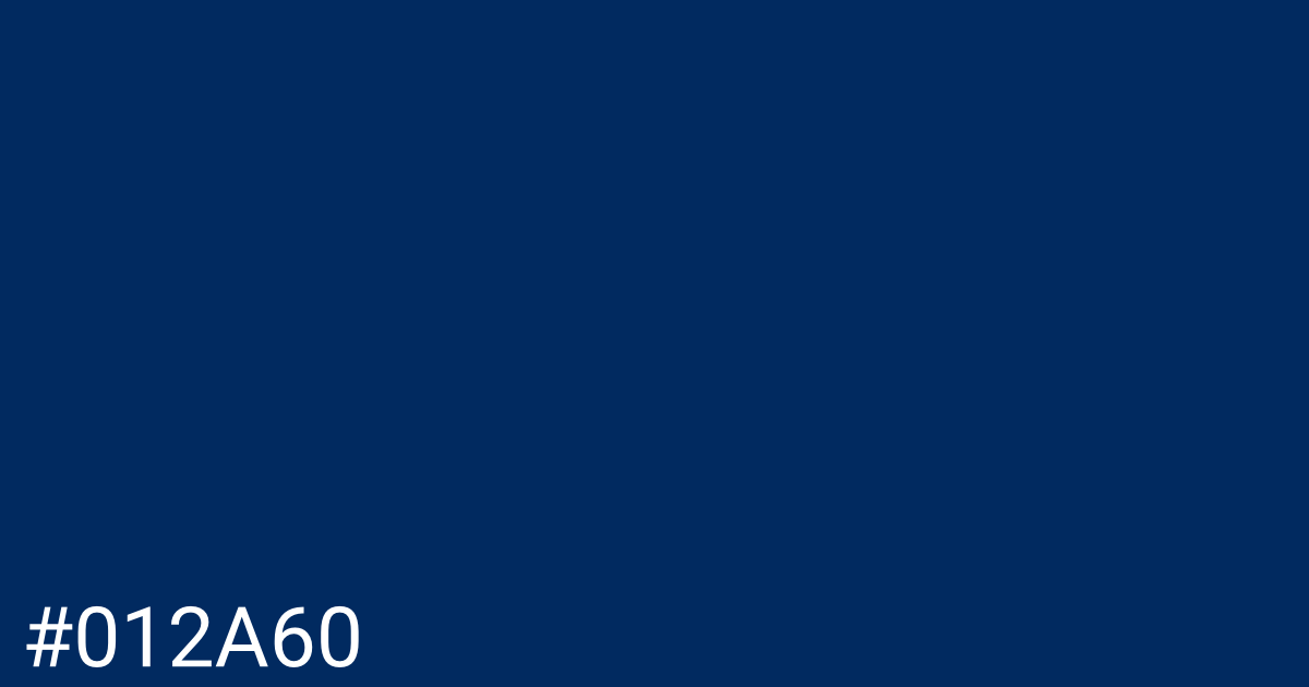 Hex color #012a60 graphic
