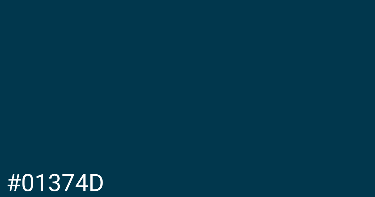 Hex color #01374d graphic