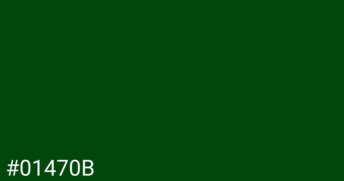 Hex color #01470b graphic