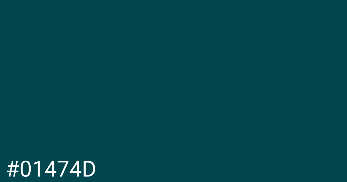 Hex color #01474d graphic