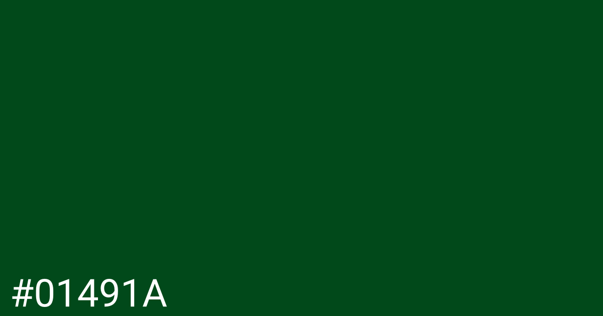 Hex color #01491a graphic