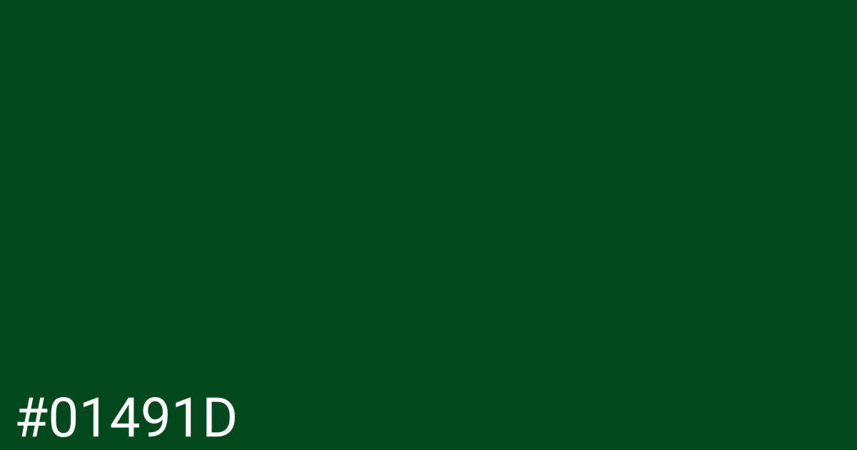 Hex color #01491d graphic