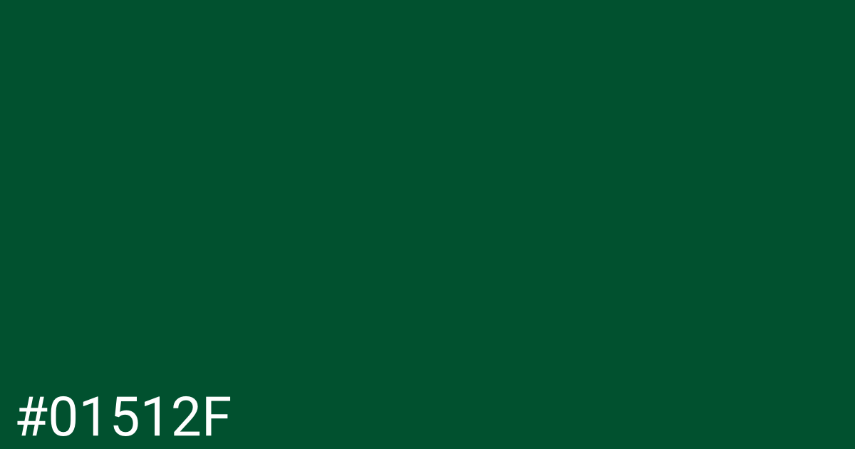 Hex color #01512f graphic