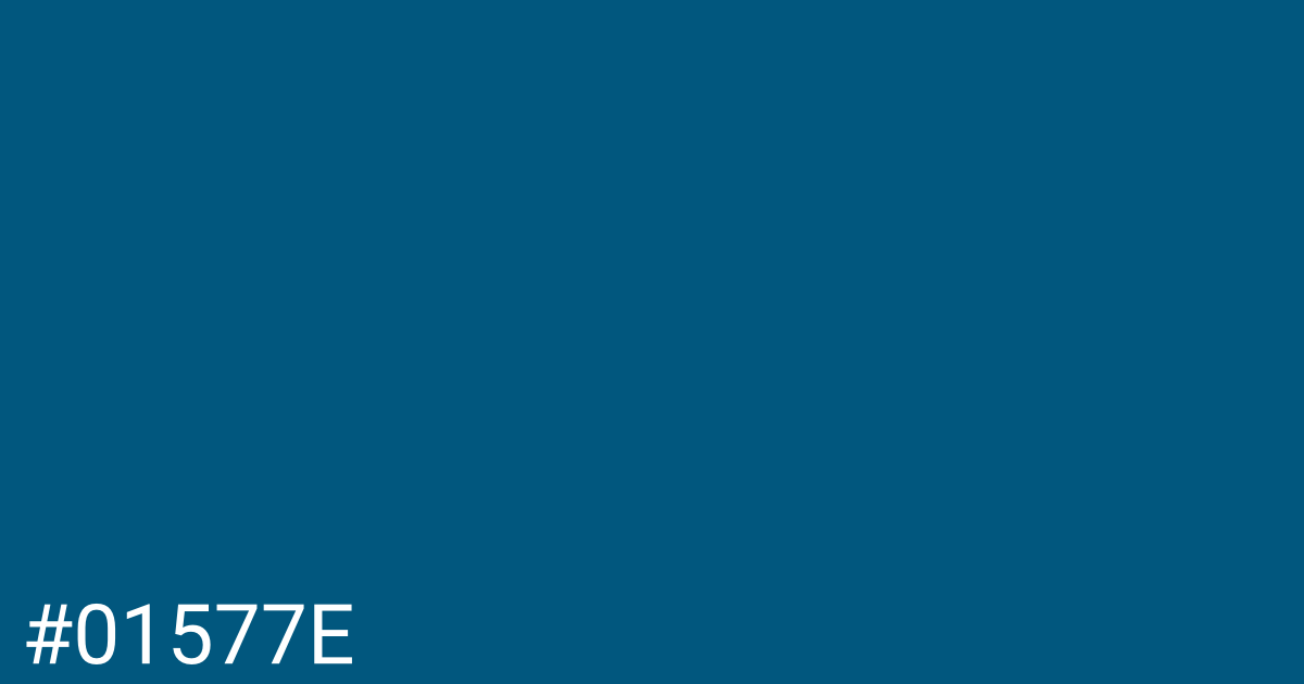 Hex color #01577e graphic