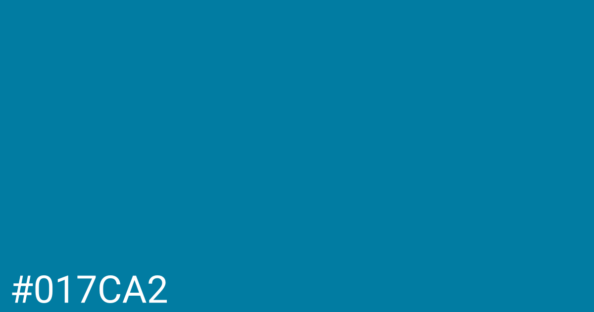 Hex color #017ca2 graphic