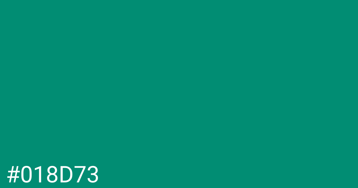 Hex color #018d73 graphic