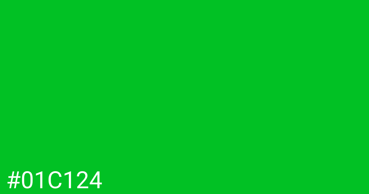 Hex color #01c124 graphic