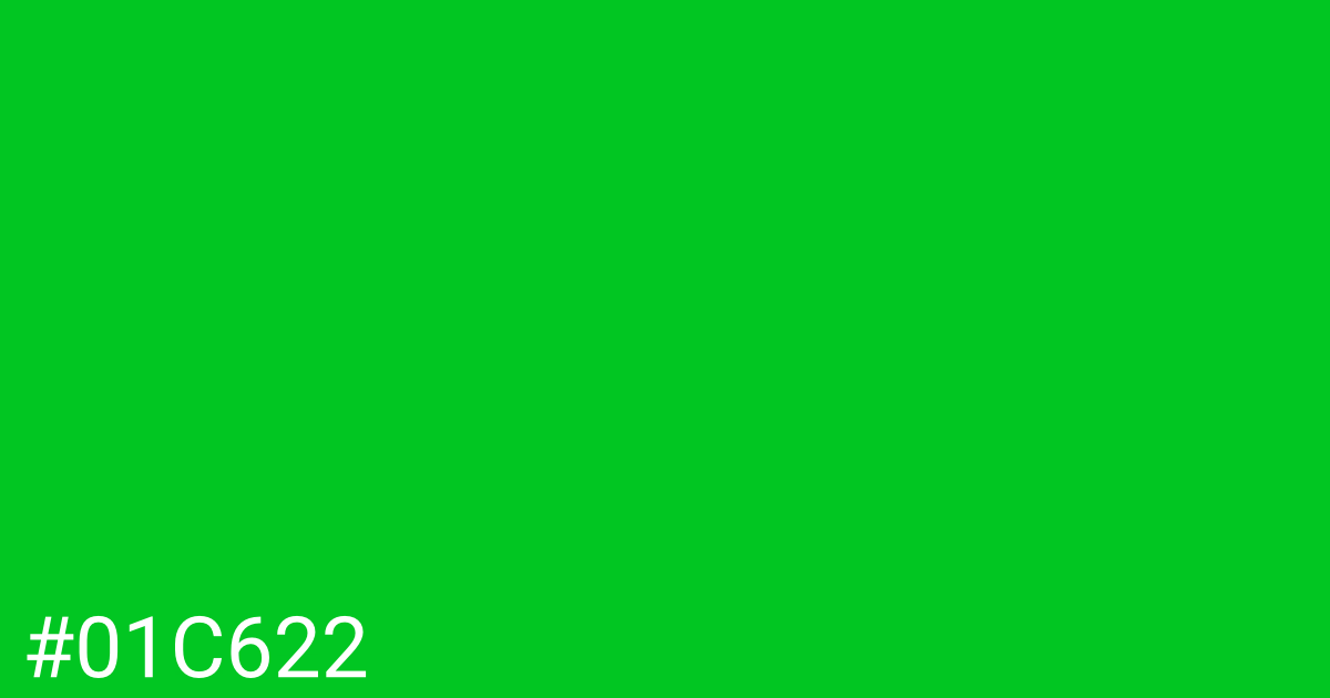 Hex color #01c622 graphic