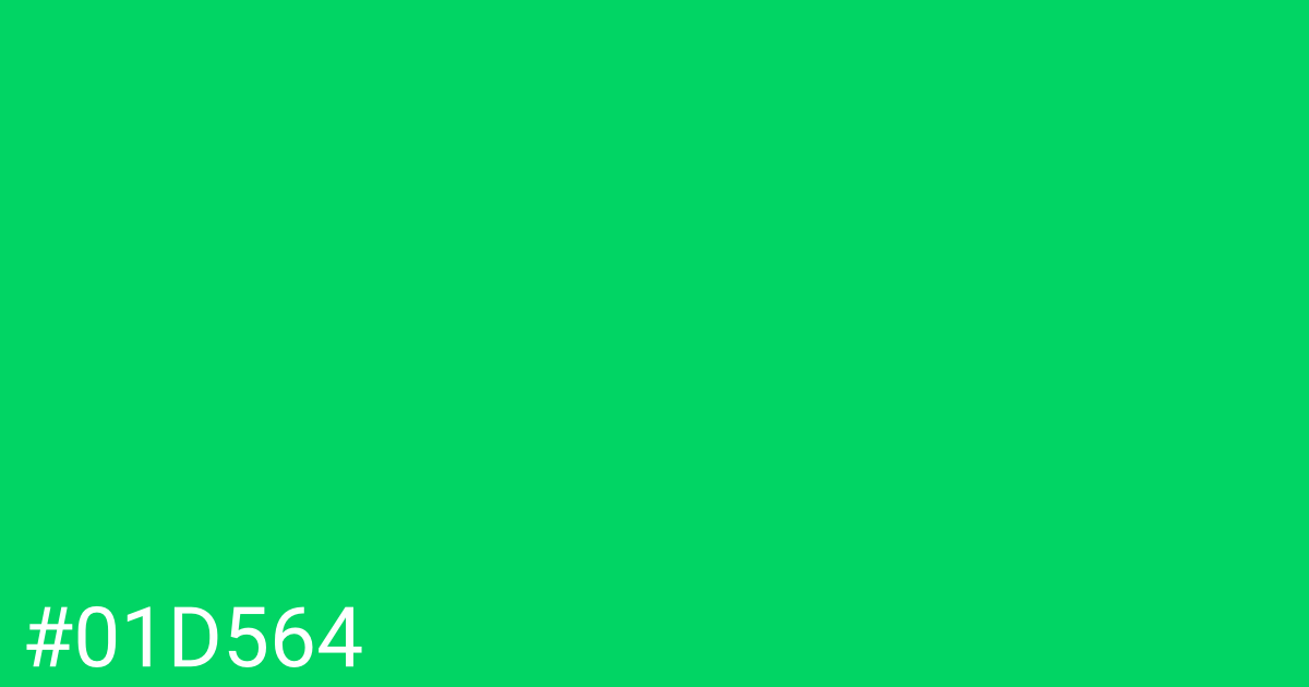 Hex color #01d564 graphic