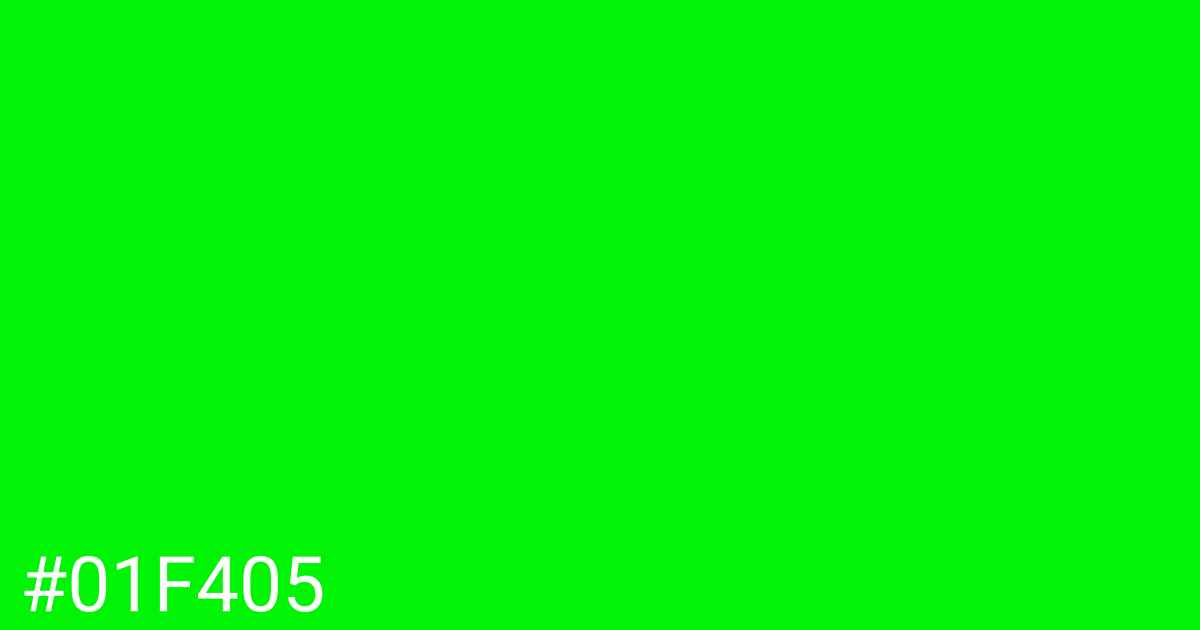 Hex color #01f405 graphic