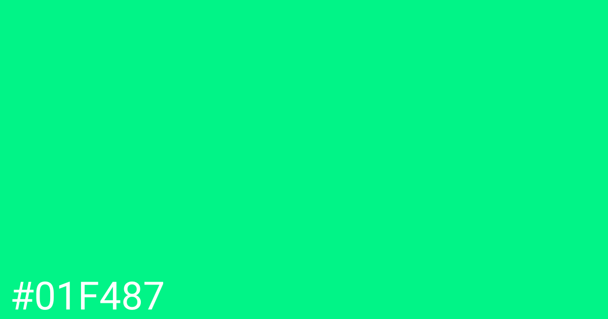 Hex color #01f487 graphic