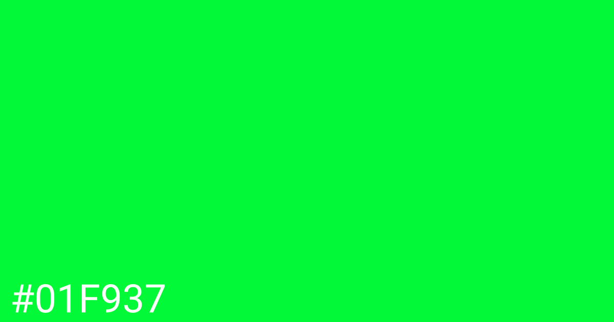 Hex color #01f937 graphic