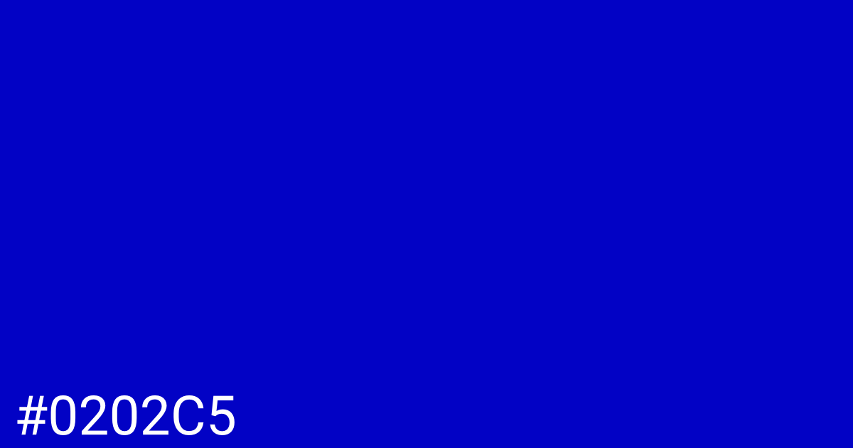 Hex color #0202c5 graphic