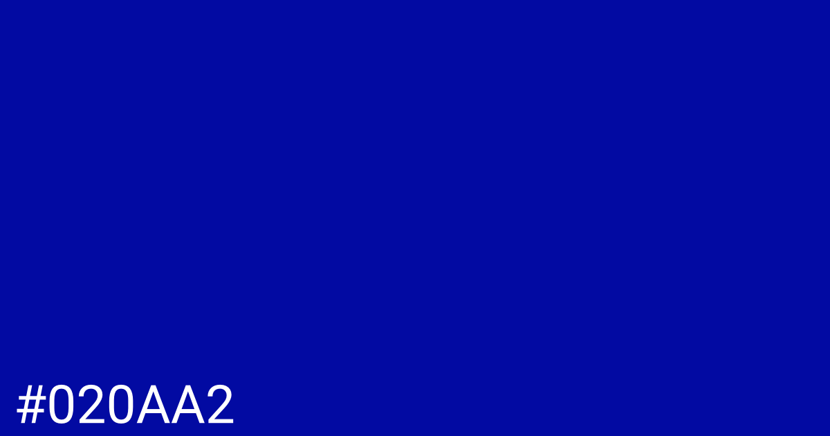 Hex color #020aa2 graphic