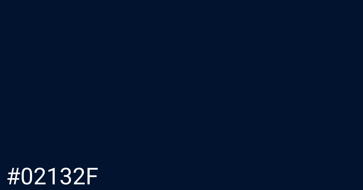 Hex color #02132f graphic