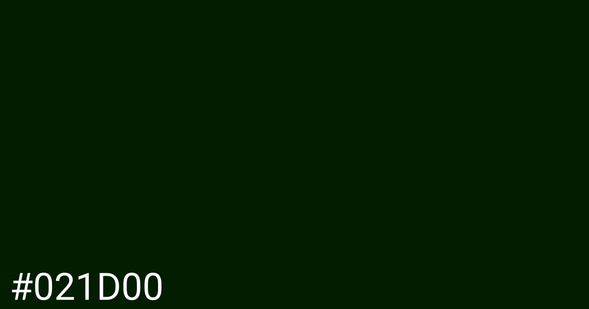 Hex color #021d00 graphic