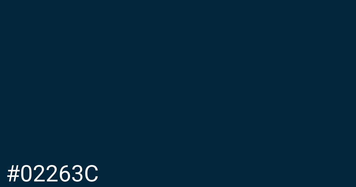 Hex color #02263c graphic