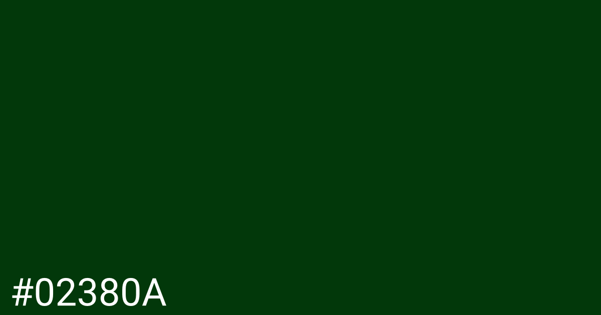 Hex color #02380a graphic
