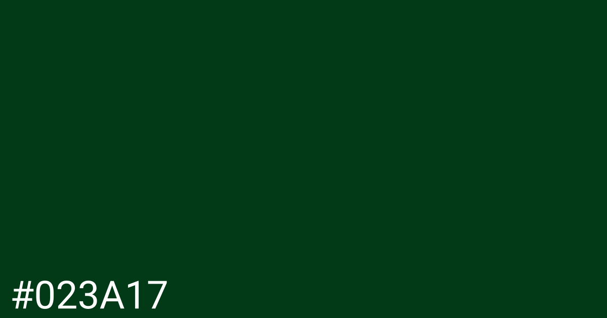 Hex color #023a17 graphic
