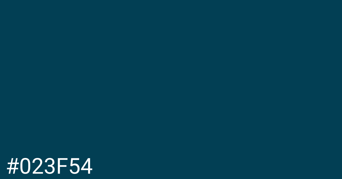 Hex color #023f54 graphic