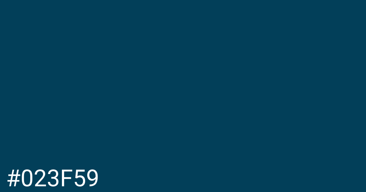Hex color #023f59 graphic