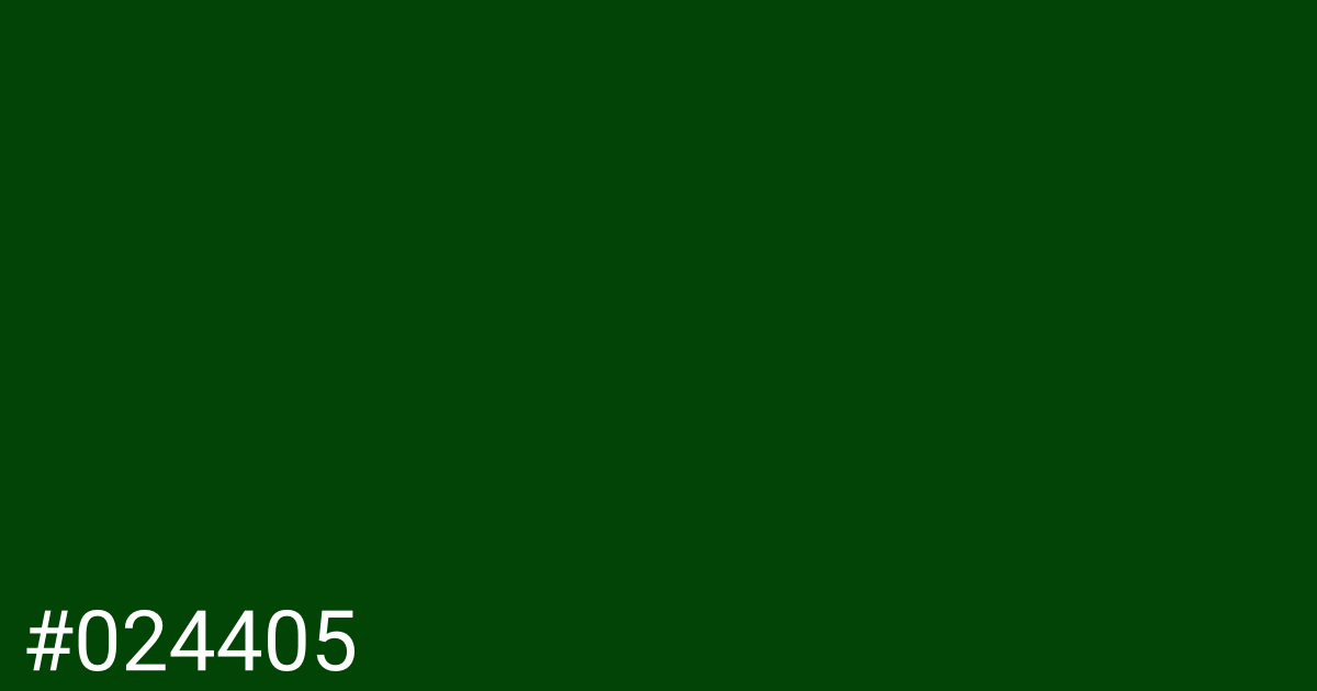 Hex color #024405 graphic