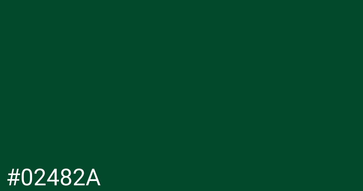 Hex color #02482a graphic
