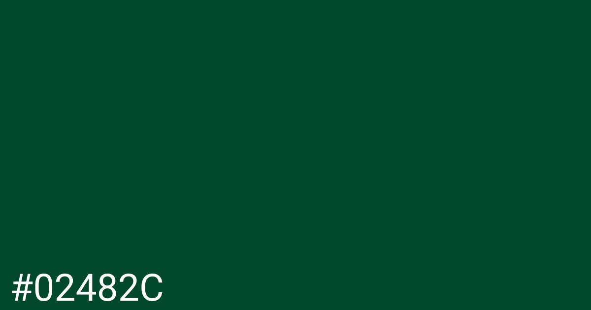 Hex color #02482c graphic