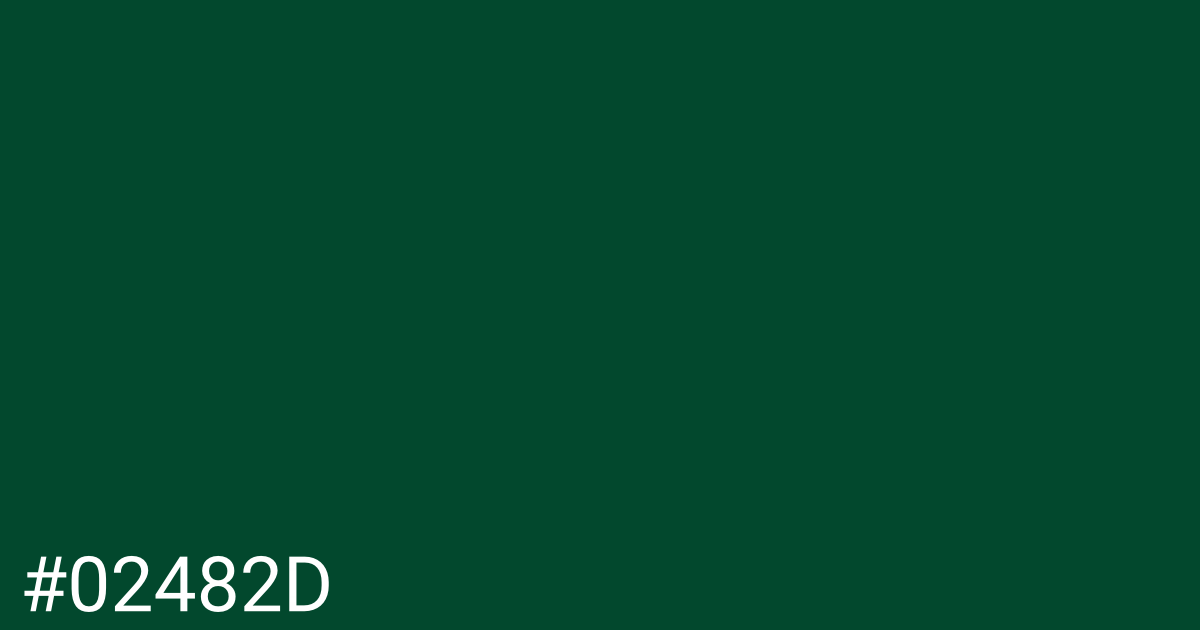 Hex color #02482d graphic