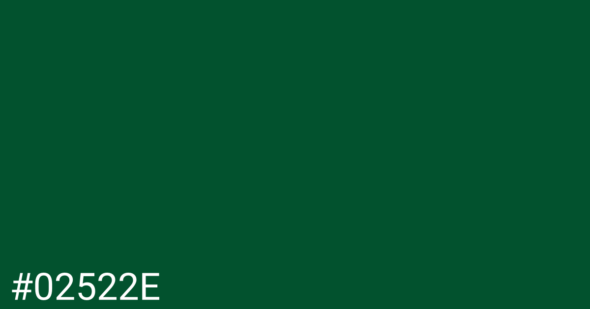 Hex color #02522e graphic