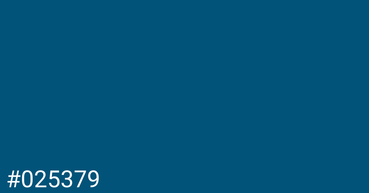 Hex color #025379 graphic