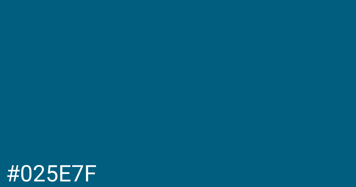 Hex color #025e7f graphic