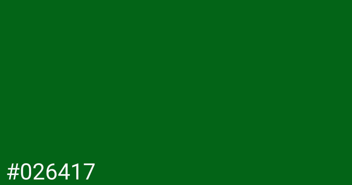 Hex color #026417 graphic