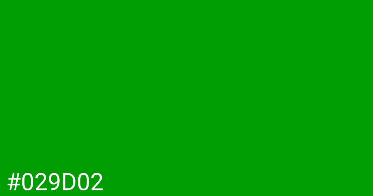 Hex color #029d02 graphic