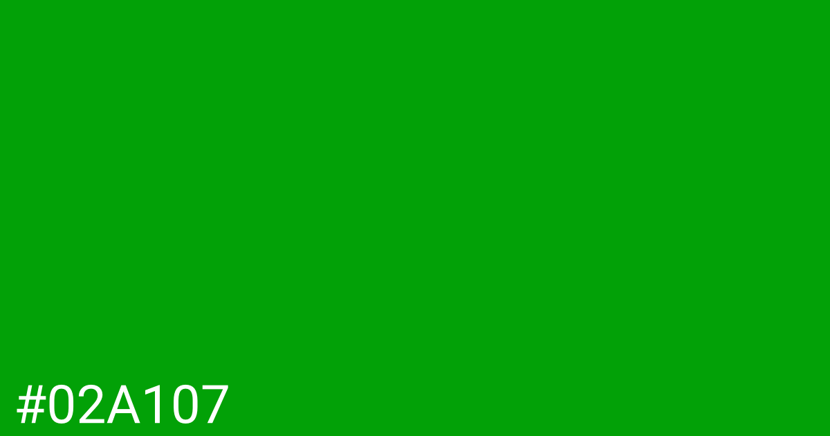 Hex color #02a107 graphic