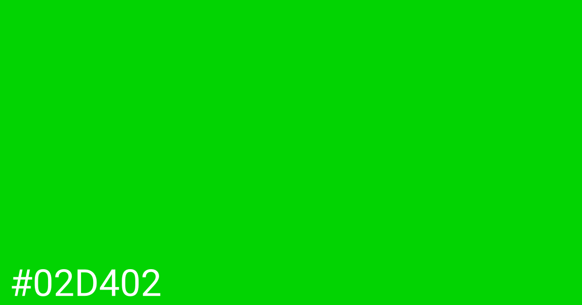 Hex color #02d402 graphic